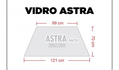 Medida vidro ASTRA Hatch – Medida Vidro Traseiro (Adesivo Perfurado) – Parabrisa