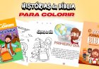 historia biblicas para colorir