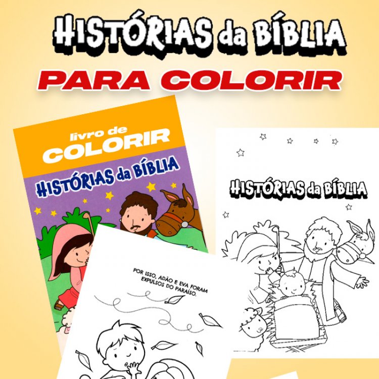 historia biblicas para colorir