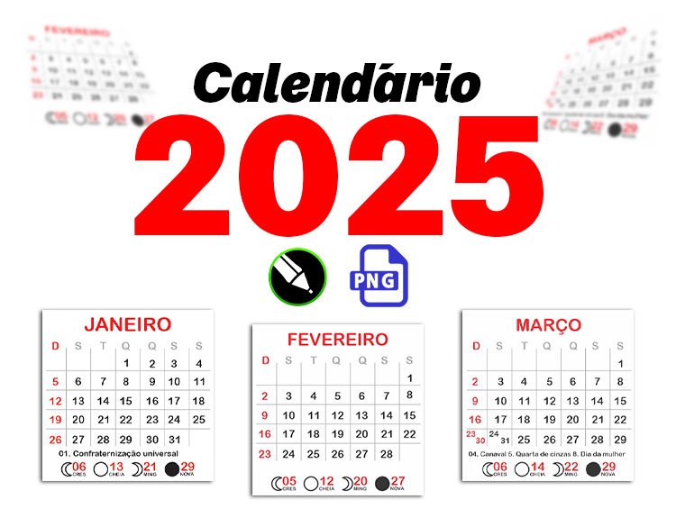 Calendário 2025 CDR