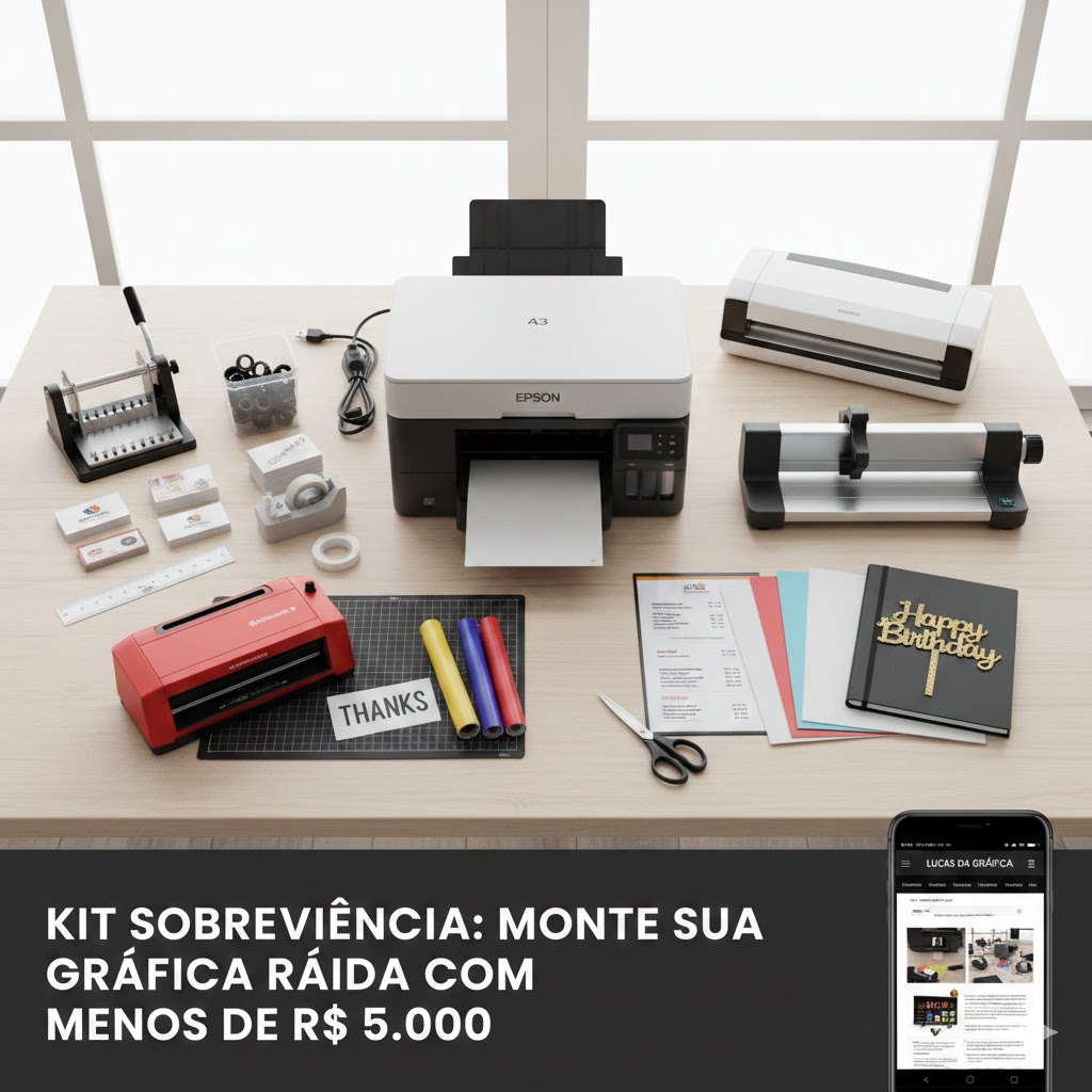 Leia mais sobre o artigo Kit Sobrevivência: Monte sua Gráfica Rápida com menos de R$ 5.000