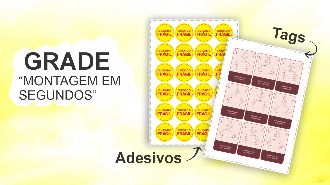 Leia mais sobre o artigo Gabarito de adesivos Corel Draw – Automação Montagem Grade de impressão